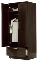 Armoire à vêtements en bois de teck sculpté de haute qualité, design simple, placard pour chambre à coucher