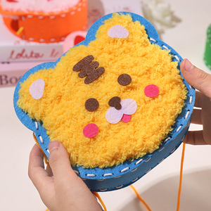 ชุดเย็บผ้าสัตว์น่ารัก DIY ชุดเย็บกระเป๋าและกระเป๋าถือของคุณเอง ชุดเย็บกระเป๋าสำหรับเด็กผู้หญิง ของเล่นถักทอ - Product Image 4