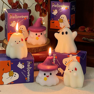 Easter Halloween Ghost Spooky Goth Lovely Decorative <b>Gifts</b> Holidays Party Scented White Soy Wax <b>Candles</b> - Product Image 5