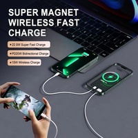 OEM ODM Estación de Carga Rápida Mini de 20000 mAh Personalizable PD20W, Batería Externa Magnética Inalámbrica para iPhone 17 16 15 Pro Max