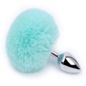 Dogtail <span class=keywords><strong>plug</strong></span> Anale In Metallo Animale del Coniglio di Coniglietto Coda <span class=keywords><strong>Butt</strong></span> <span class=keywords><strong>Plug</strong></span> per il Giocattolo Del Sesso Gioco - Product Image 2