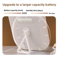 Petit miroir de maquillage portable pour filles, cadre en métal durable, support avec lumière LED tactile, design transfrontalier, utilisation sur le bureau