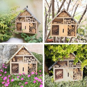 Mason Bees ผีเสื้ออาศัยอยู่กลางแจ้งไม้แมลงโรงแรมแมลงบ้านสำหรับเต่าทอง - Product Image 6