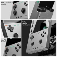 Console de jeu portable rétro Trimui Brick Pro TG4040 avec écran de 3,95 pouces, console de jeu portable open source, lecteur de jeux 64 Go pour PS1