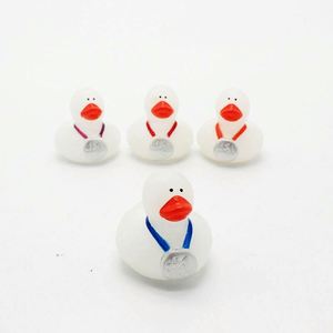 Custom Logo Wholesale Exclusive Supply PVC Children's Water Play <b>Dolls</b> 5-7 Years Squeeze-sounding Luminous Little Yellow Duck - Product Image 1
