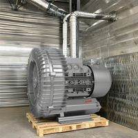 Haute pression Double étage anneau ventilateur canal centrifuge côté ventilateur centrifuge ventilateur centrifuge vide pour crevette pisciculture ferme