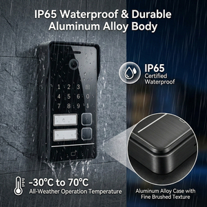 Système d'interphone vidéo IP Hiwink 2K avec lecteur de paume et identification faciale, déverrouillage biométrique 5-en-1, sonnette Wi-Fi Tuya avec moniteur intérieur - Product Image 5