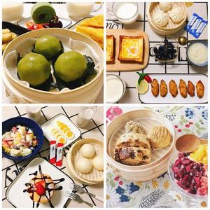 Ensemble de paniers vapeur à 5 niveaux de 6 pouces pour burgers, dim sum, pommes de terre, crevettes, tamales et autres plats - Product Image 5