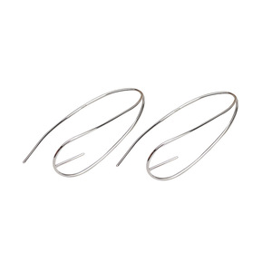 Boucles d'oreilles longues en argent S925 pour femme, avec crochet d'oreille, perles, accessoires de bijoux DIY, plateau vide, composants semi-finis - Product Image 5