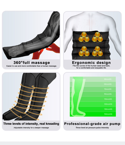 Compresor de Aire de 4 Cámaras YMT LM002, Masajeador de Piernas, ABS+Tela de Malla, Calentamiento de Pies y Piernas, Fisioterapia, Control de Tiempo, Seis Modos, Circulación Sanguínea - Product Image 4