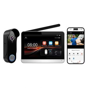 Videoportero Inalámbrico Inteligente con Pantalla, Cámara WiFi 2K HD de Bajo Consumo, Compatible con la Aplicación Móvil Tuya para Seguridad del Hogar - Product Image 2