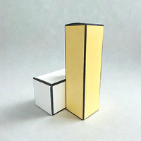 Caja de Papel Plegable con Relieve para Lápiz Labial, Embalaje Cosmético, Suero para el Cuidado de la Piel y Pestañas Postizas, Reciclable y Personalizable