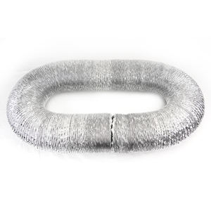 Tuyau composite en aluminium et tissu de fibre de verre <span class=keywords><strong>Conduit</strong></span> flexible de ventilation d'échappement pour <span class=keywords><strong>conduit</strong></span> flexible <span class=keywords><strong>isolé</strong></span> HVAC - Product Image 6