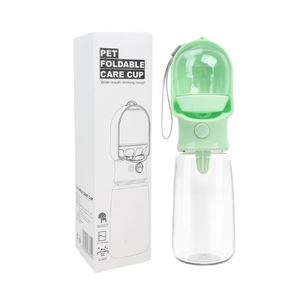 Botella de agua portátil para perros y tanque de almacenamiento de alimentos para uso al aire libre Suministros de plástico para mascotas - Product Image 4