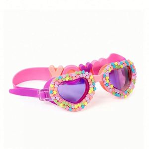 Gafas de Natación de Silicona Antivaho para Niños, Color Caramelo, Lentes de PC, Universales, con Incrustaciones de Diamantes de Dibujos Animados, WL AF-1700 - Product Image 6