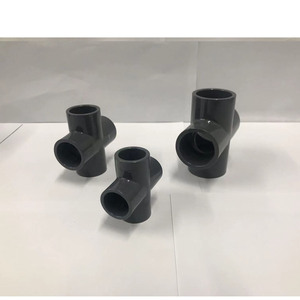 موصل رباعي الاتجاه DIN قياسي عالي الجودة من كلوريد البولي فينيل DN65 2-Inch UPVC متساوي عبر توريد الجودة - Product Image 5