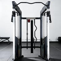 Appareil de musculation multifonctionnel commercial à double câble croisé, machine à poulies réglables avec double pile de poids pour salle de sport