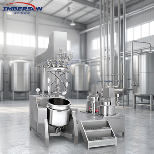 Mélangeur émulsifiant sous vide 50L-500L à prix d'usine avec élévateur hydraulique, homogénéisateur supérieur, agitation unidirectionnelle/bidirectionnelle - Product Image 2