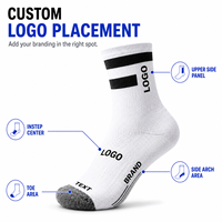 Chaussettes de sport personnalisées pour le basketball, la course à pied, respirantes, à séchage rapide, confortables, chaussettes de cyclisme avec logo personnalisé