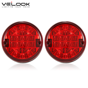 Luz <span class=keywords><strong>Antiniebla</strong></span> LED Redonda de 12V 24V para Camión, con Certificación ECE, Luces <span class=keywords><strong>Antiniebla</strong></span> LED para Camión, Remolque, Caravana, Camión, Impermeables, Rojas, 140mm - Product Image 1