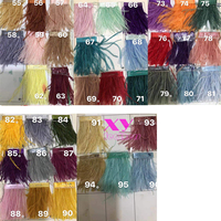 Frange de plumes d'autruche blanches en gros, 8-10 cm