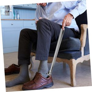 Chausse-pied pratique en promotion et aide à l'enfilage des chaussures longue en acier inoxydable avec logo, en promotion - Product Image 4