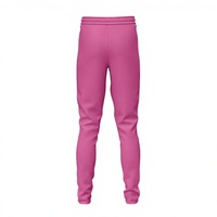 Özel Büyük Beden Yazlık Düz Ön Elastik Belli Pembe Beş Cepli Pantolon Mikro Esnek Hafızalı Kumaş %100 Polyester Spor Giyim