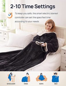 Custom <strong>Heated</strong> Electric <strong>Blanket</strong> <strong>Throw</strong> <strong>Blanket</strong> Household Warm Wearable <strong>Heated</strong> <strong>Blanket</strong> Electric <strong>Throw</strong> - Product Image 3