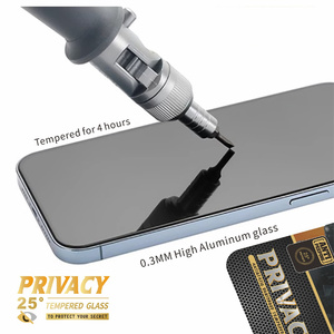 OG ESD 25D Privacy Tempered <b>Mobile</b> <b>Phone</b> Glass for iPhone 17 16 15 Pro Max Air <b>Screen</b> <b>Protector</b> Film Full Glue Anti Spying case - Product Image 4