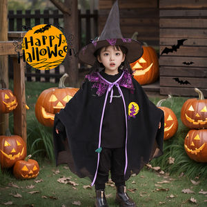 Halloween Cosplay bruja niña vestido capa <span class=keywords><strong>disfraz</strong></span> infantil para niñas padres carnaval reina diablo traje invierno personaje - Product Image 4
