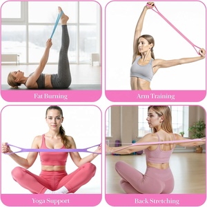Figure 8 Fitness Resistance <span class=keywords><strong>Bands</strong></span>, Pita Elastis dengan Pegangan, Peralatan Olahraga untuk Terapi Fisik Peregangan Yoga Pilates - Product Image 6