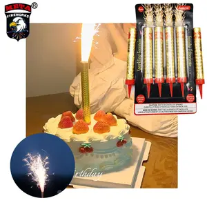 Pabrik Panas Cina Air Mancur Dingin Kue Ulang Tahun Lilin Panggung Penggunaan Dalam Ruangan Lilin Tanpa Asap Petasan Sparkler