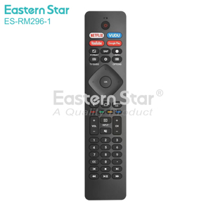 ES-RM296-1รีโมทควบคุมทีวี4K UHD สมาร์ททีวีแอนดรอยด์50PFL5806ทีวีแบบเปลี่ยนได้ - Product Image 2