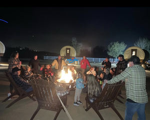 वाटरप्रूफ ग्लैम्पिंग प्रेयरी टेंट हाउस गाड़ी लकड़ी के आउटडोर ग्लैम्पिंग लक्जरी सफारी रेगिस्तान होटल रिसॉर्ट हाउस कवर वैगन - Product Image 3