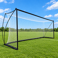 But de football portable en acier de haute qualité, pliable, filet durable, résistant aux intempéries, écologique, pour l'entraînement