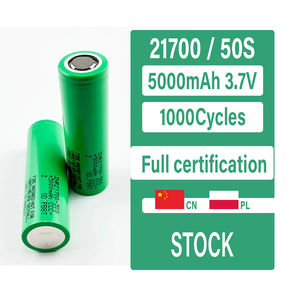 Новая литий-ионная аккумуляторная батарея 2025 года, типоразмер 21700, 50S, для дронов, 5000 мАч, цилиндрическая, твердотельная, перезаряжаемая, 3.6В, катод LiCoO2, 1000 циклов - Product Image 1