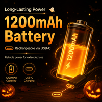 Veilleuse fantôme d'Halloween en silicone LED rechargeable pour cadeaux amusants pour enfants, femmes, garçons et filles