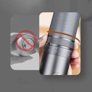 60 Levels External Adjustment CNC Core Stainless Steel Burr Aluminum <b>Mini</b> Hand Mill Portable Car Hotel Use Espresso Manual - Product Image 2