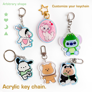 2024 Cổ Điển Phim Hoạt Hình Phim Hoạt Hình Trong Suốt Acrylic Charms HD In Ấn Khuyến Mại Quà Tặng Logo Tùy Chỉnh Acrylic Keychain Nhựa Keychain - Product Image 1