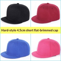 Gorra de Béisbol Rígida Unisex, Transpirable e Impermeable, de 6 Paneles, con Visera Plana Ultra Corta, Estilo Ecuestre Británico, con Cierre a Presión