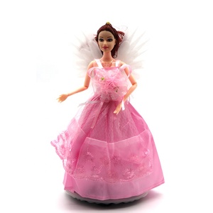 Venta caliente niñas juguetes brillante alas lindo princesa muñeca de juguete con música y luz LED - Product Image 5