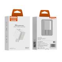 SOMOSTEL Q10 20W prise EU US charge rapide chargeur portable adaptateur de voyage PD avec câble de données cargador para celular carga rapida