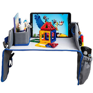 Plateau de voyage pour enfants en polyester 600D avec tableau effaçable à sec, support de tablette anti-chute, plateau de voyage pour ordinateur portable pour les voyages en voiture - Product Image 2