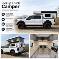 Nouvelle caravane pliable pour pick-up, économique, design imperméable, pour le camping en plein air, capacité 2-4 personnes