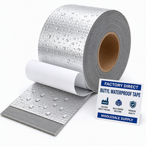 Ruban d'étanchéité en butyl auto-adhésif direct usine avec feuille d'aluminium pour réparation de fuites de toiture et de tuyaux - Product Image 1