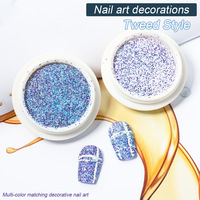 Vente en gros de poudre de paillettes mates japonaises pour ongles, coffret de 12 couleurs, décorations de paillettes colorées pour ongles, matériel de bricolage pour techniciens en ongles
