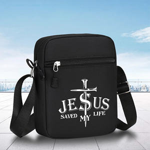 Sac à main vintage imprimé Jésus prière chrétienne bénédiction sac à bandoulière pour voyage adolescents support pour téléphone sacs de rangement cadeau - Product Image 1