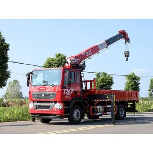 Camión grúa Sinotruk TX7 4*2 XC MG de 8 toneladas con brazo recto de 5 secciones, vehículo elevador montado en camión - Product Image 3