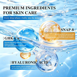 Essence faciale OEM Blue Copper Peptide SNAP8, hydratation intense, renouvellement de la peau, amélioration de l'élasticité, sérum anti-âge pour le visage - Product Image 4