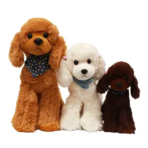 Simulatie Poedel Hond Gevulde Knuffel Teddy Hond Poppen Puppy Kussen Gift Lappenpoppen